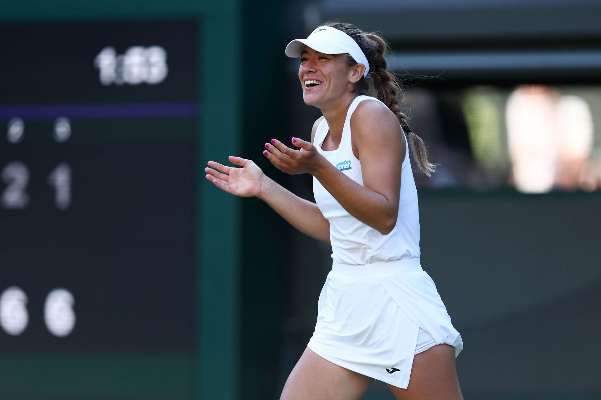 Solana Sierra is the first lucky loser in the Open Era to reach the second week at Wimbledon. (Source: Getty)
